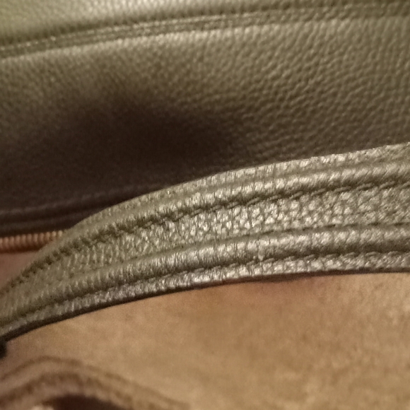 Coach Black Leather Poppy Perri Hippie Shoulder Bag with...